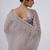Latest lavendar hevay sequin and stone border satin saree with unstitched blouse