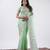 Bollywood pista hevay sequin and stone border satin saree with unstitched blouse