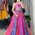 multicolor silk blend printed traditional lehenga choli with free size upto 44