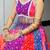 multicolor silk blend printed traditional lehenga choli with free size upto 44