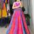 multicolor silk blend printed traditional lehenga choli with free size upto 44