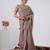 Embellished onion heavy sequin border saree with unstitched blouse