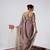 Embellished onion heavy sequin border saree with unstitched blouse