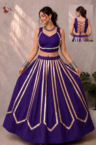 royal blue rayon printed traditional lehenga choli with free size upto 42