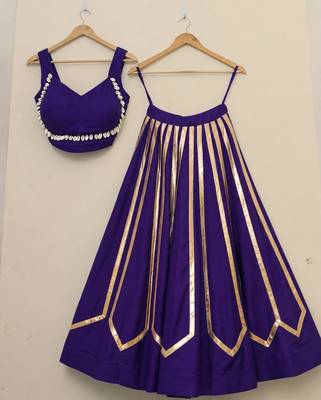 royal blue rayon printed traditional lehenga choli with free size upto 42 2