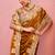 Latest dark mustard embroidery border fandy satin saree with unstitched blouse