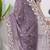 Indian purple embroidery shimmer saree with unstitched blouse