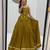 olive cotton silk handmade traditional lehenga choli with free size upto 44
