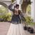 white cotton silk plain traditional lehenga choli with free size upto 44