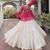 white cotton silk plain traditional lehenga choli with free size upto 44