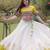 white silk blend embroidered traditional lehenga choli with free size upto 44