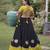 black silk blend embroidered traditional lehenga choli with free size upto 44