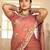 soft silk blend mauve embroidered border motifs moss shimmer saree with unstitched blouse