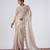 Bollywood peach full embroidery work shimmer saree with unstitched blouse