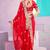 Light weight raani embroidered border motifs fandy satin saree with unstitched blouse