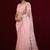 Traditional pink sequin embroidery embroidered border net saree with unstitched blouse