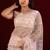 Indian powder peach sequin embroidery embroidered border net saree with unstitched blouse