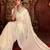 Celebrity inspired cream diamond sequin jaal embroidered border mono nylon fabric saree with unstitched blouse