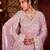 Kanjivaram lavender diamond sequin jaal embroidered border mono nylon fabric saree with unstitched blouse