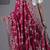 soft silk blend rani embroidered in multi-colored satin saree with unstitched blouse