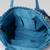  earth edit teal blue ethnic motifs jacquard tote bag