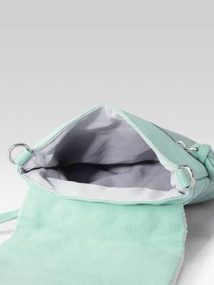  mod stitch mint green chevron cotton sling bag 6