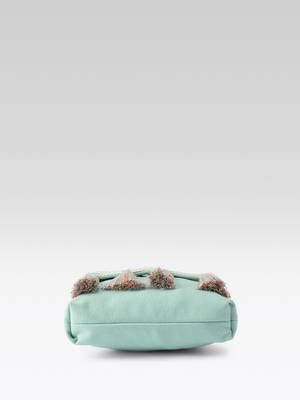  mod stitch mint green chevron cotton sling bag 8