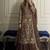 Brown Color Embroidery Sequence Work  Faux Georgette Salwar Suit