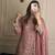 Light Pink Color Embroidery Sequence Work  Faux Georgette Salwar Suit
