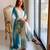 Multicolor georgette embroidered palazzo set