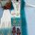 Multicolor georgette embroidered palazzo set