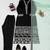 Black silk blend embroidered kurta set