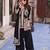 Black faux georgette embroidered farshi plazzo set