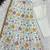 Off-white silk blend embroidered flared gown set
