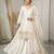 Off-white silk blend embroidered palazzo set