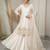 Off-white silk blend embroidered palazzo set