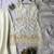 Off-white silk blend embroidered palazzo set
