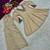 Beige silk blend embroidered palazzo set