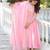 Pink silk blend embroidered anarkali set