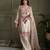 Off-white georgette embroidered farshi salwar set