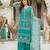 Blue net sequins palazzo set