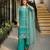 Blue net sequins palazzo set
