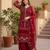 Red net sequins palazzo set