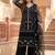 Black net sequins palazzo set
