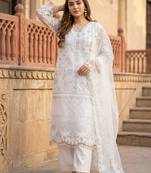 White net sequins palazzo set