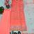 Orange net sequins palazzo set