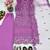 Purple net sequins palazzo set