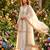 White silk blend embroidered palazzo set