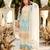 White georgette embroidered palazzo set