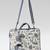  petal posh ivory & navy floral jacquard laptop bag (upto 16")